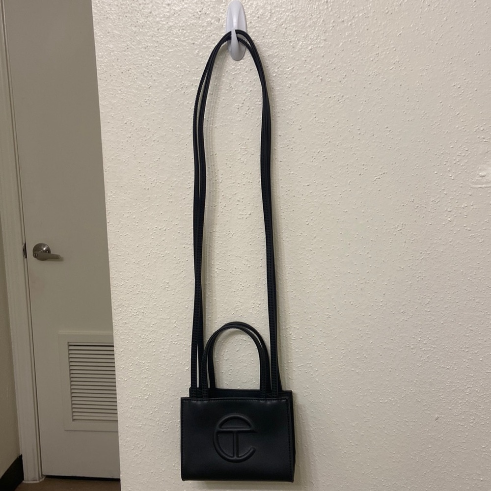 Authentic Telfar small Black bag sadly selling cause I'm a broke college student